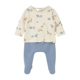 Newborn Boy Pants and Printed Sweatshirt Set