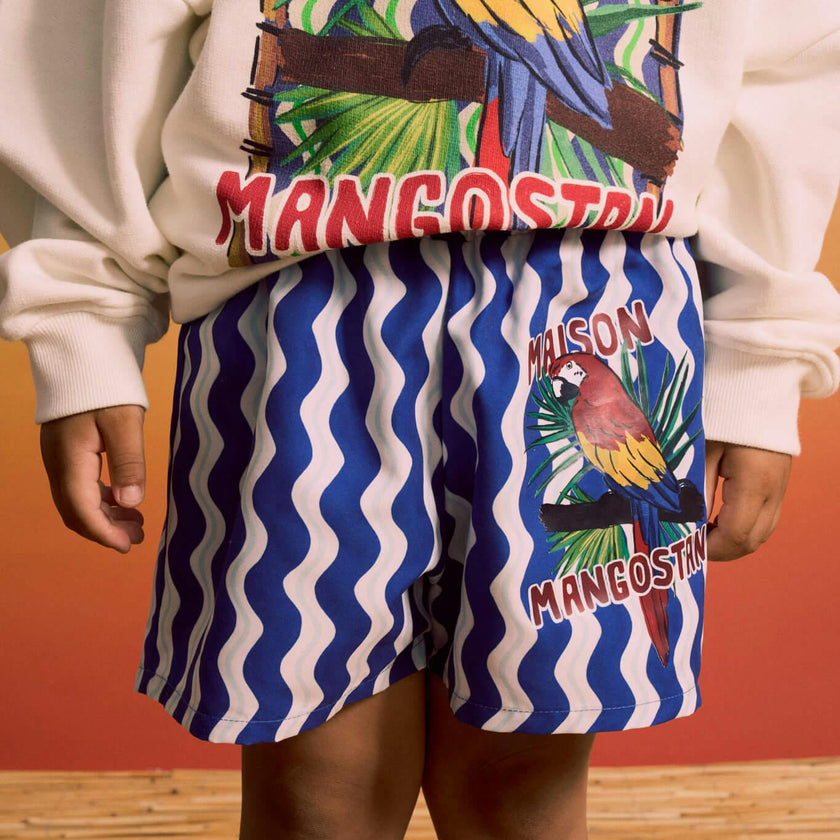 LOROS WAVY SWIMSHORTS BLUE