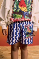 LOROS WAVY SWIMSHORTS BLUE