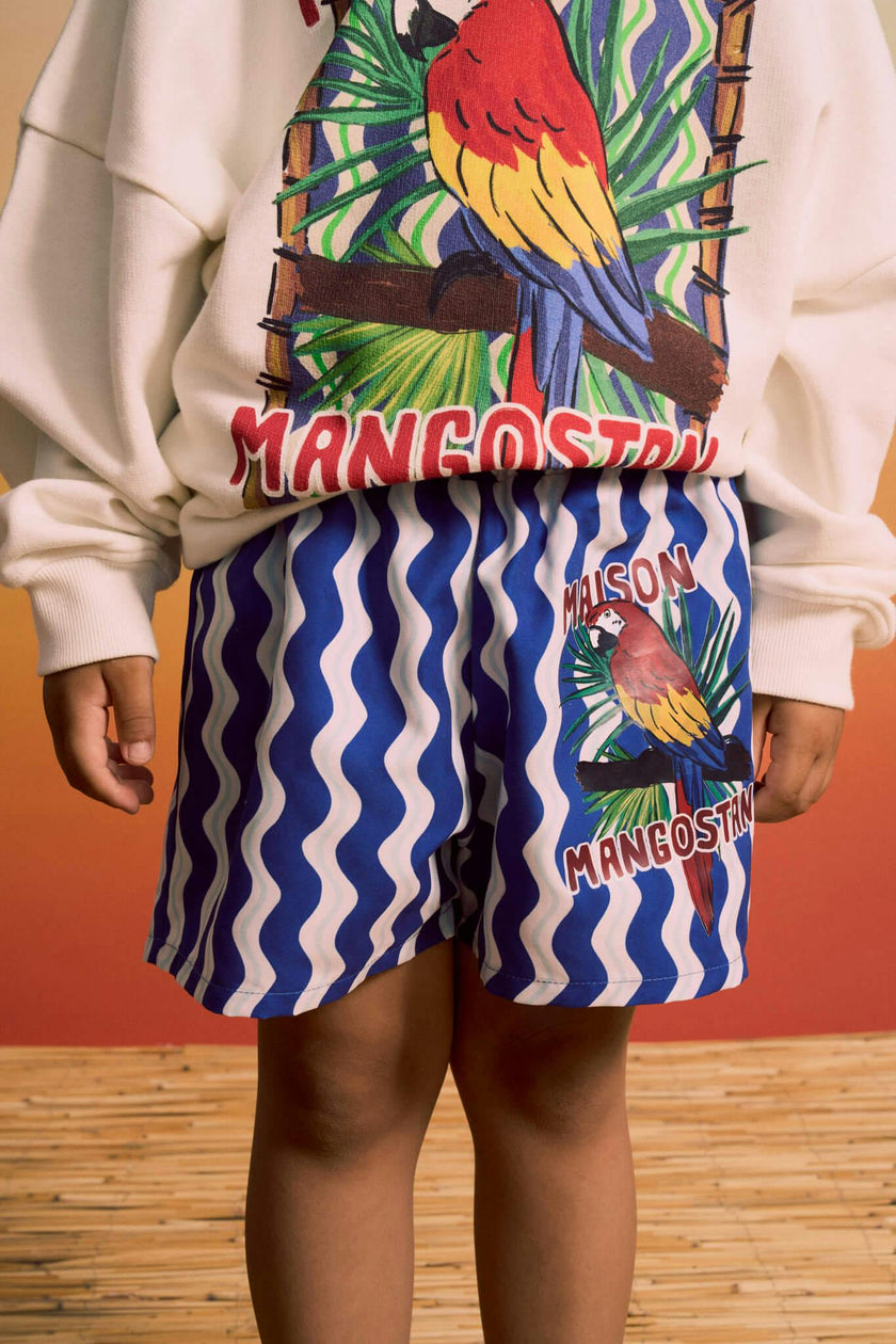 LOROS WAVY SWIMSHORTS BLUE
