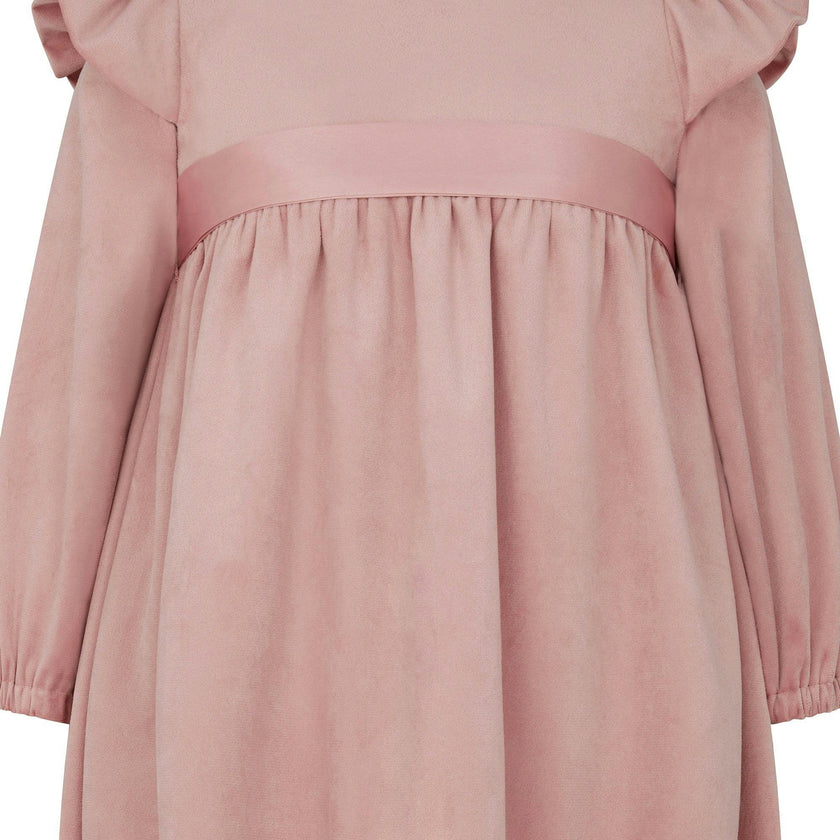 Chloe Velvet & Satin Bow Party Dress