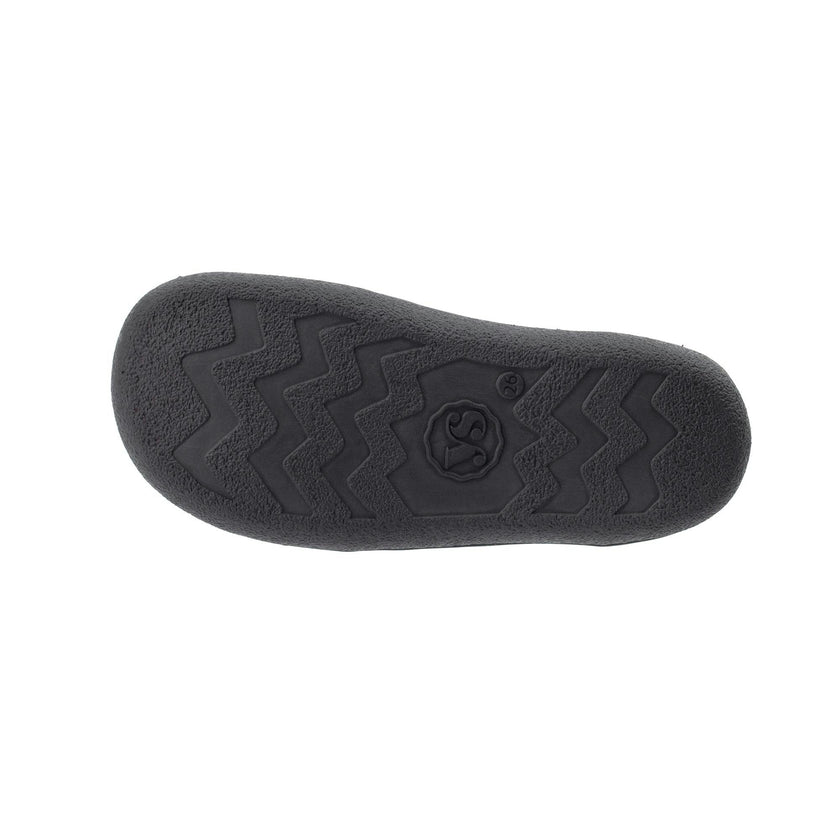 Darcey T-Bar Kids Barefoot Shoe - Black Leather