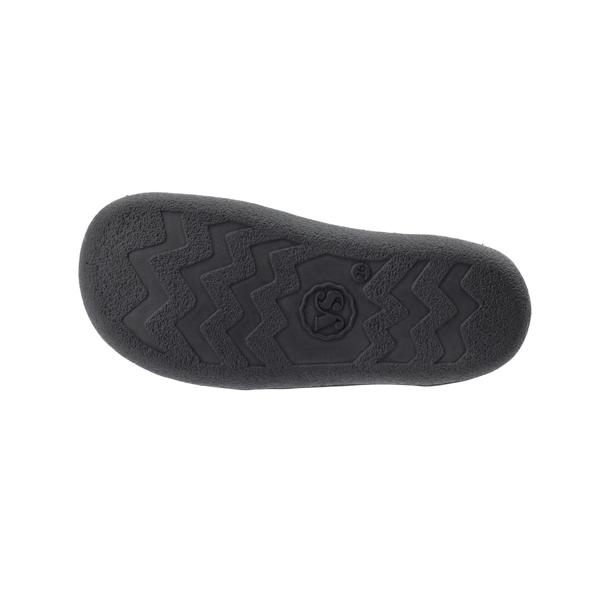 Darcey T-Bar Kids Barefoot Shoe - Black Leather