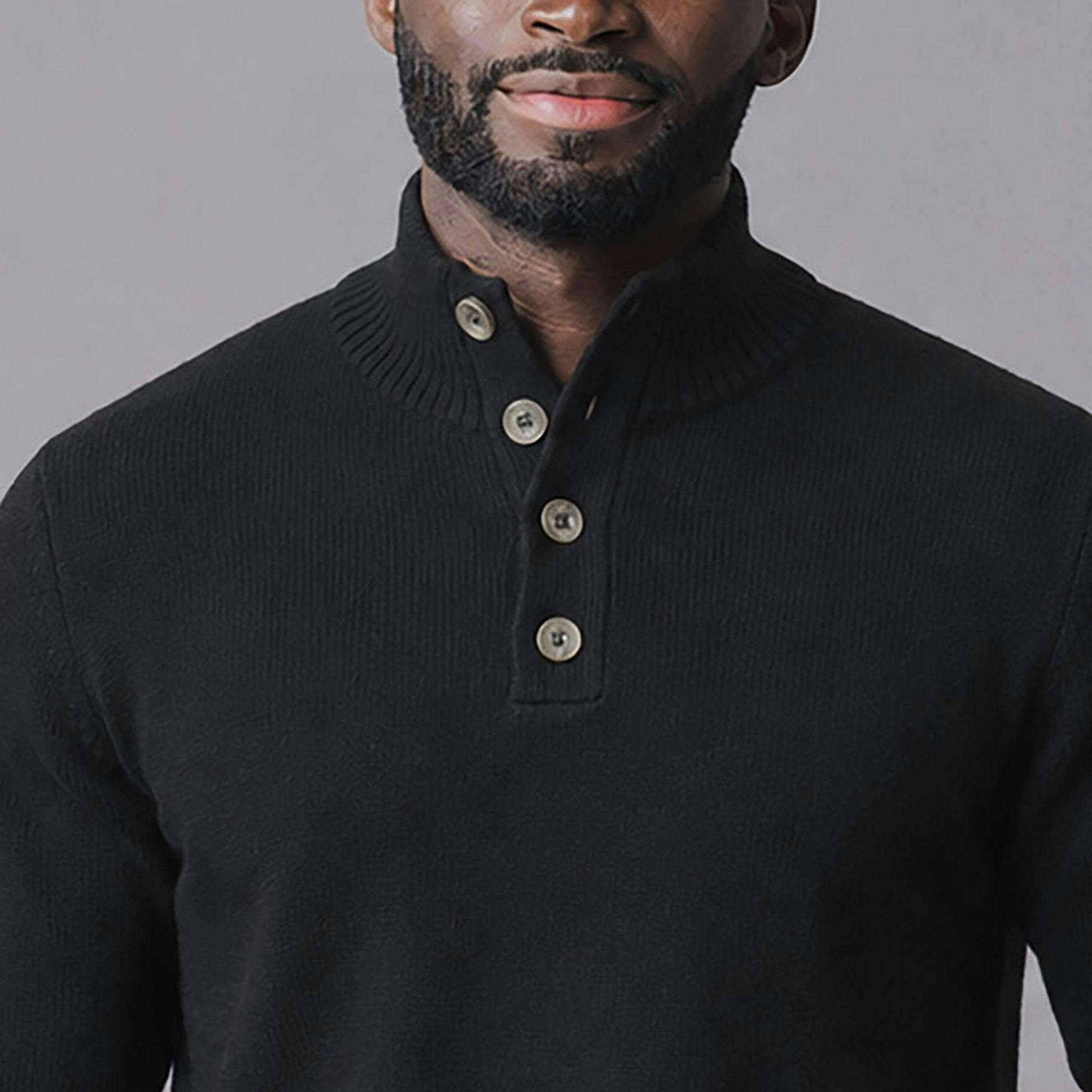 Organic Mock Neck Sweater