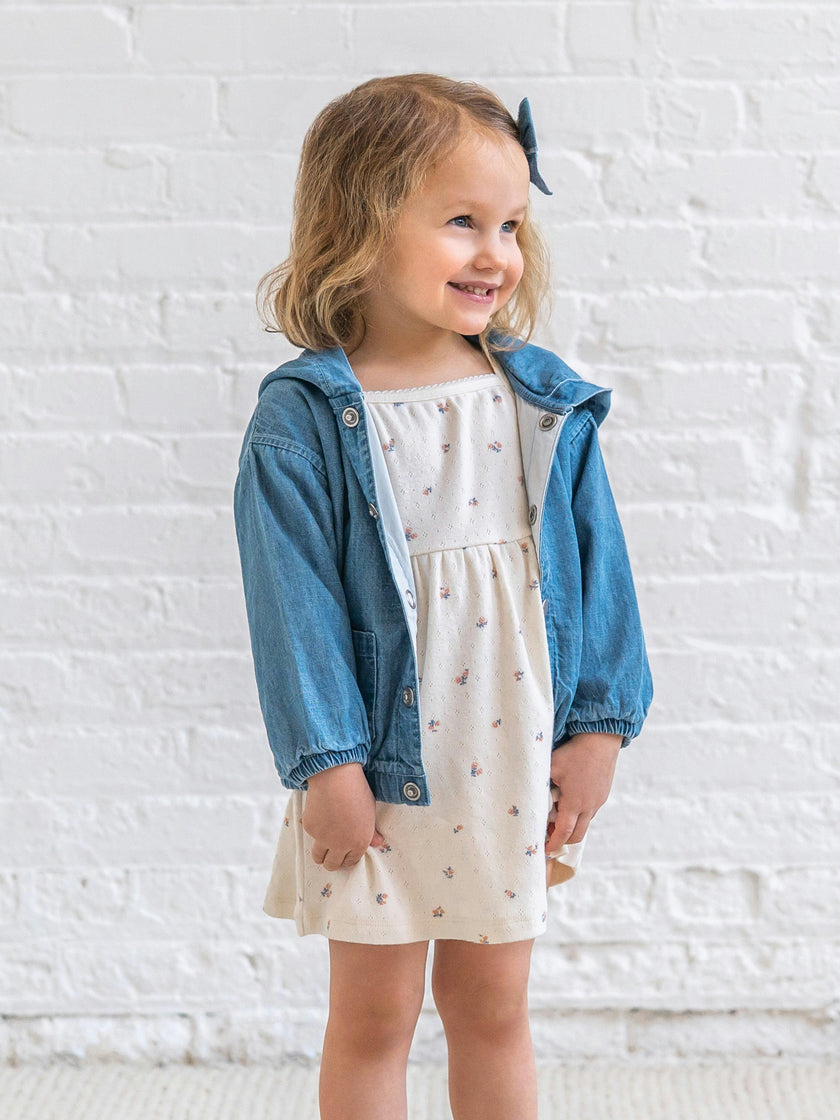 Belle Pointelle Tank Dress - Maris Floral / Ivory + Sea