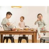 Directional Striped Raglan Sleeve Top & Pant Set