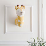 Kendi Giraffe Plush Head Wall Decor