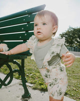 Pointelle Onesie And Cotton Muslin Shortall Set