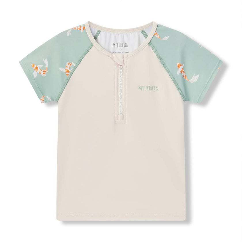 Swimming Koi Zipper Top & Swim Trunks