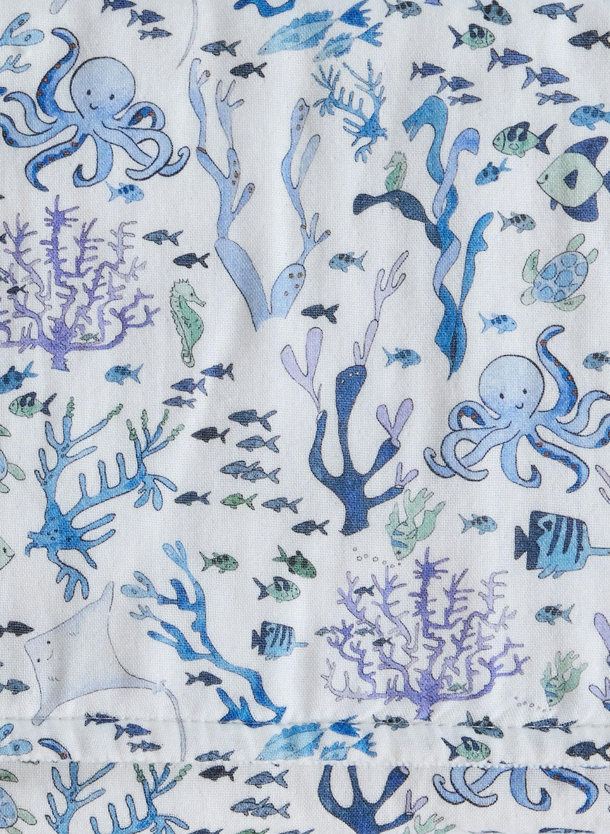Baby Burp Cloth - Coral Reef