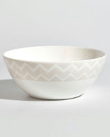 ZIG ZAG WHITE Set 2 Pcs. Soup Bowl - Ø 14,5* H. 6 Cm