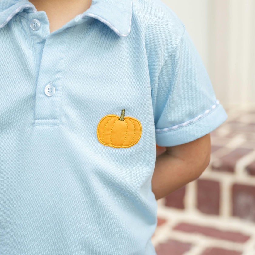 Fields Boy Polo Set - Pumpkins