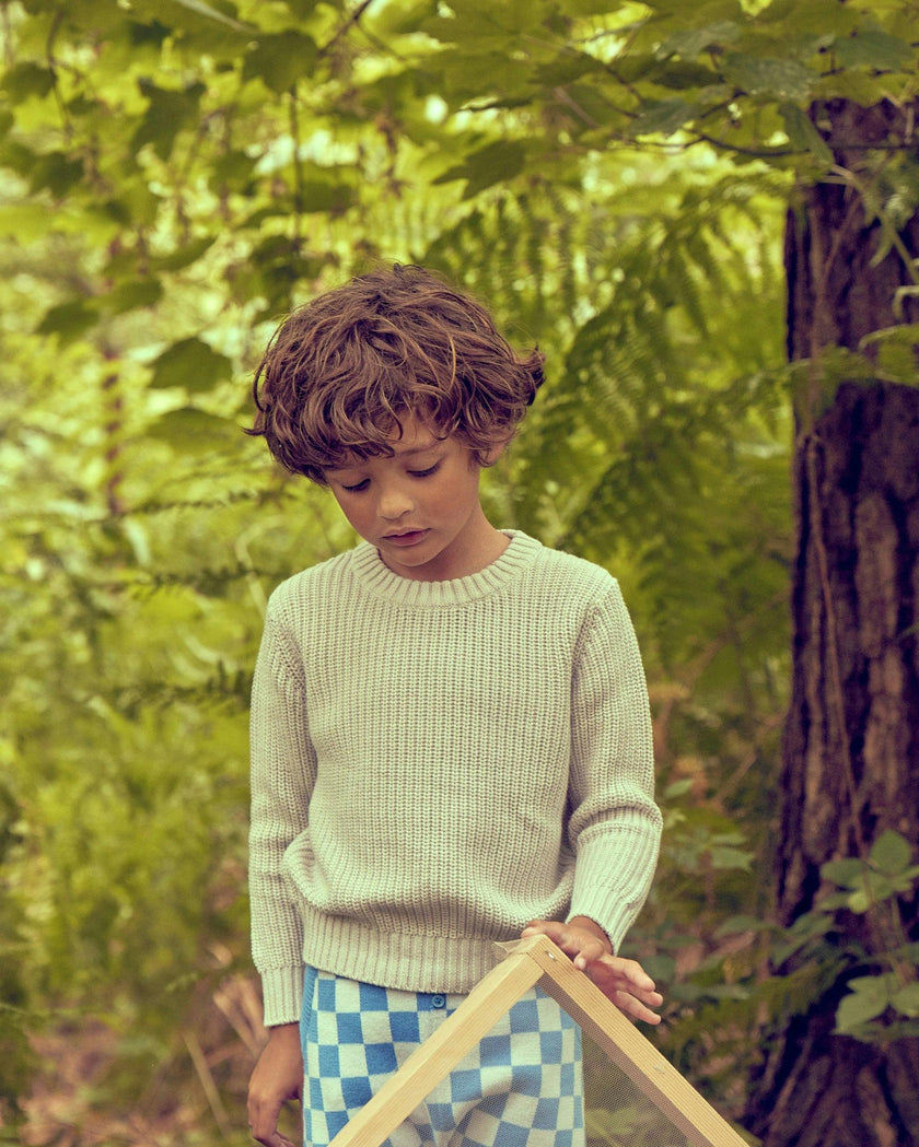 Classic Fisherman Jumper | Chalk