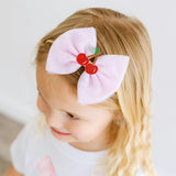Cherry Tulle Bow Baby Headband