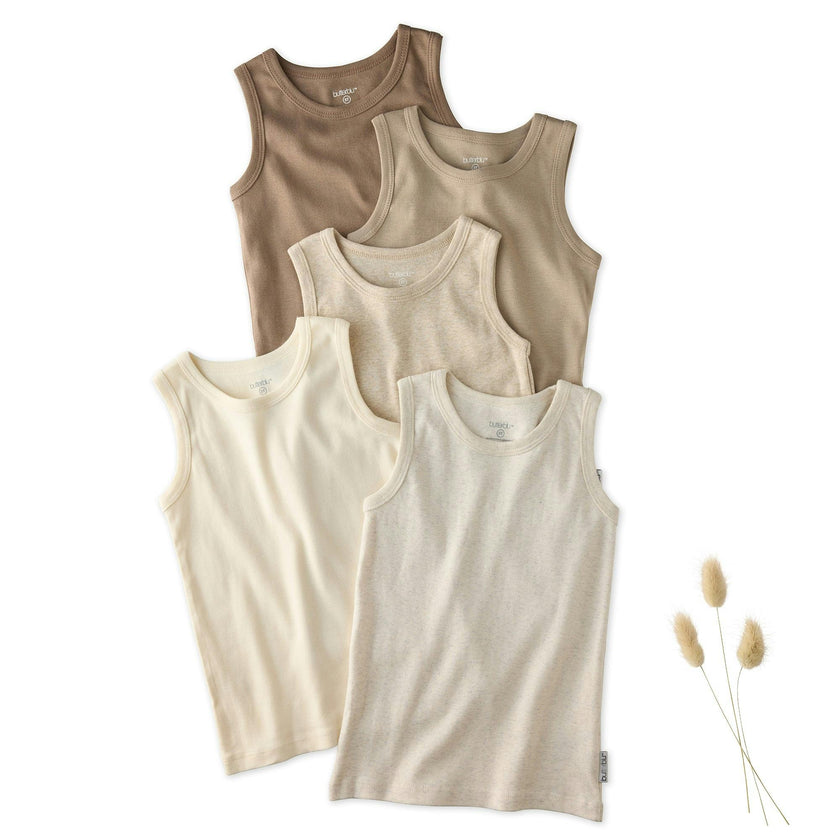 MALONE 5-Pack Toddler Tank Top Undershirts