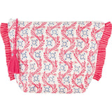 La Plage Ruffle Pouch Jaipur Bloom