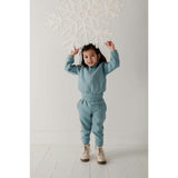 Fleece Zip Set Heather Gray
