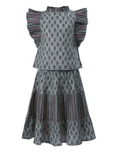 Tittli Top and Skirt Set Mocha Cement
