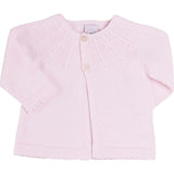 Openwork Detail Baby Cardigan in Baby Pink (1-9mths)