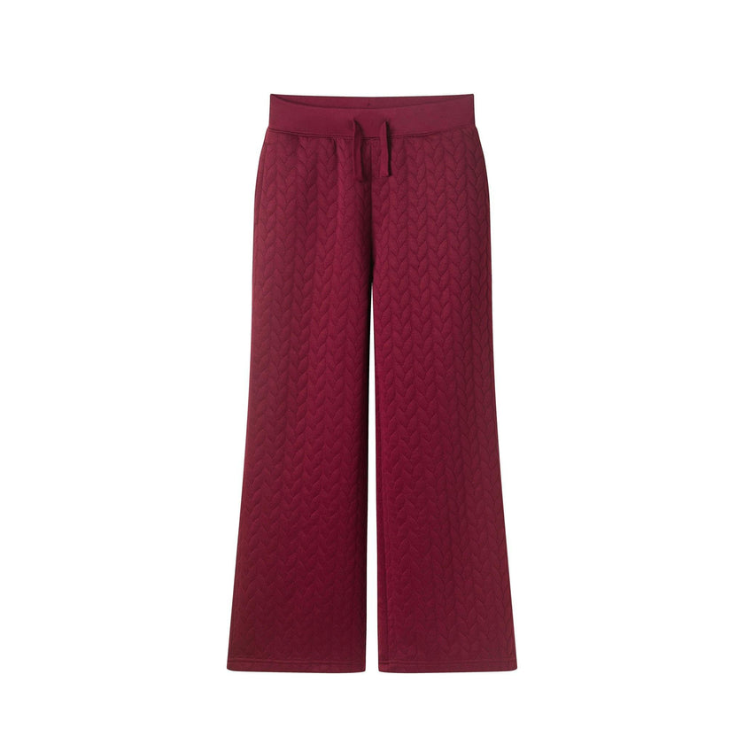 Tween Girls Quilted Lounge Pant | Berry Pink