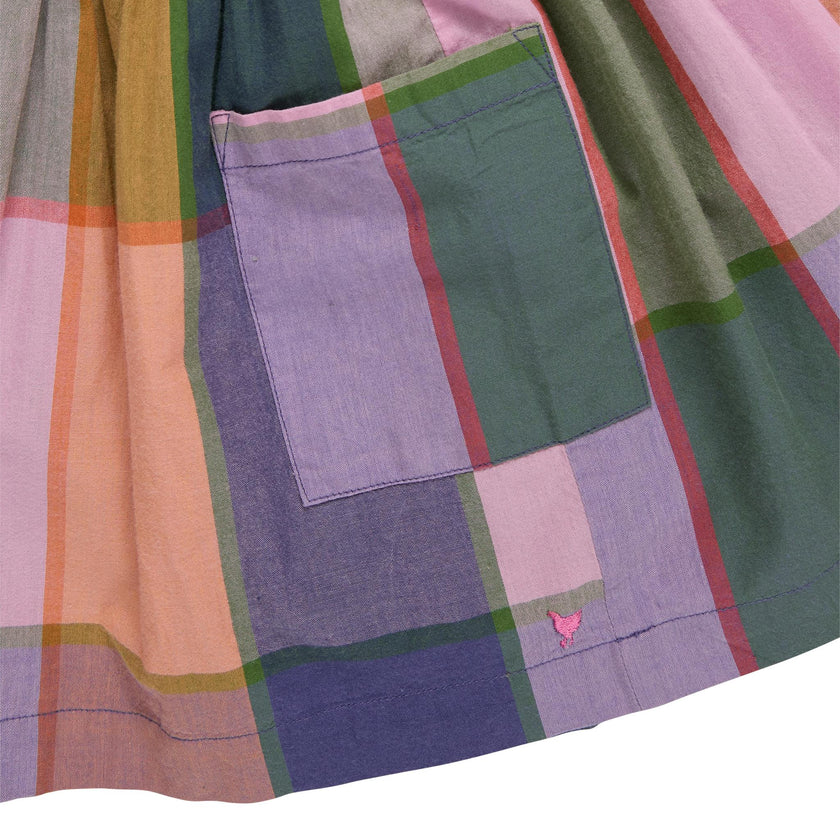 Girls Alyssa Dress - Plaid Madras