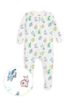 The Organic Zipper Footie [Bunny Hop]