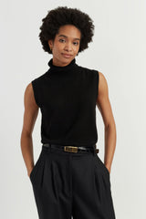 Wool-Cashmere High-Neck Tank
