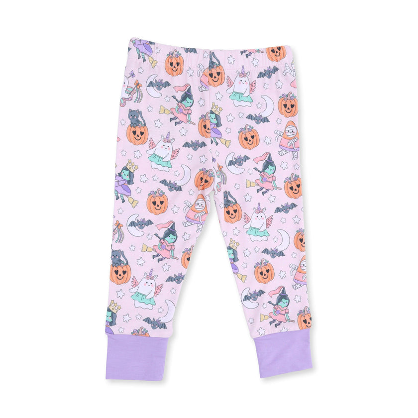Halloween Monster Dress Up Pink - Long Sleeve Loungewear Set