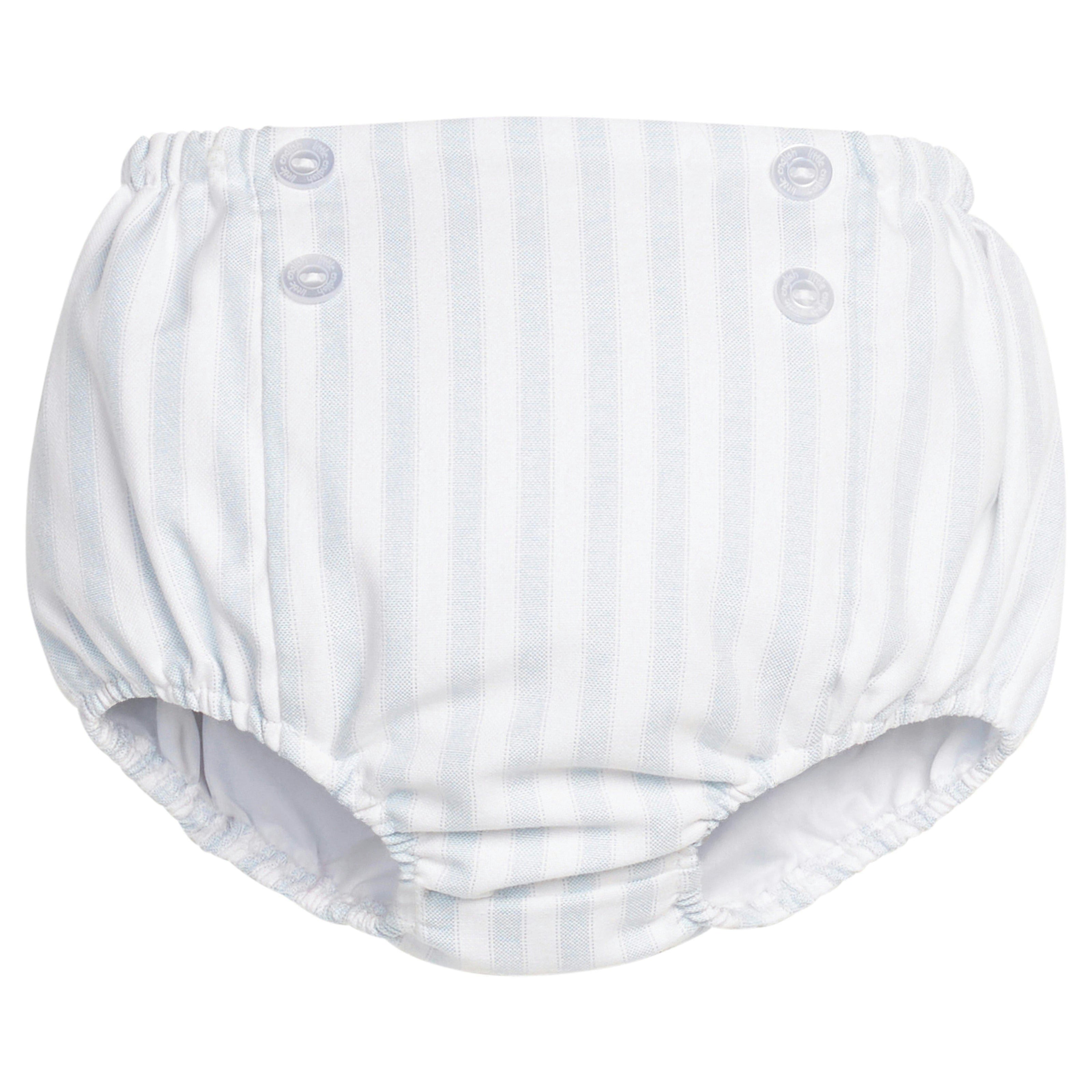 Button Front Diaper Cover - Savannah Stripe