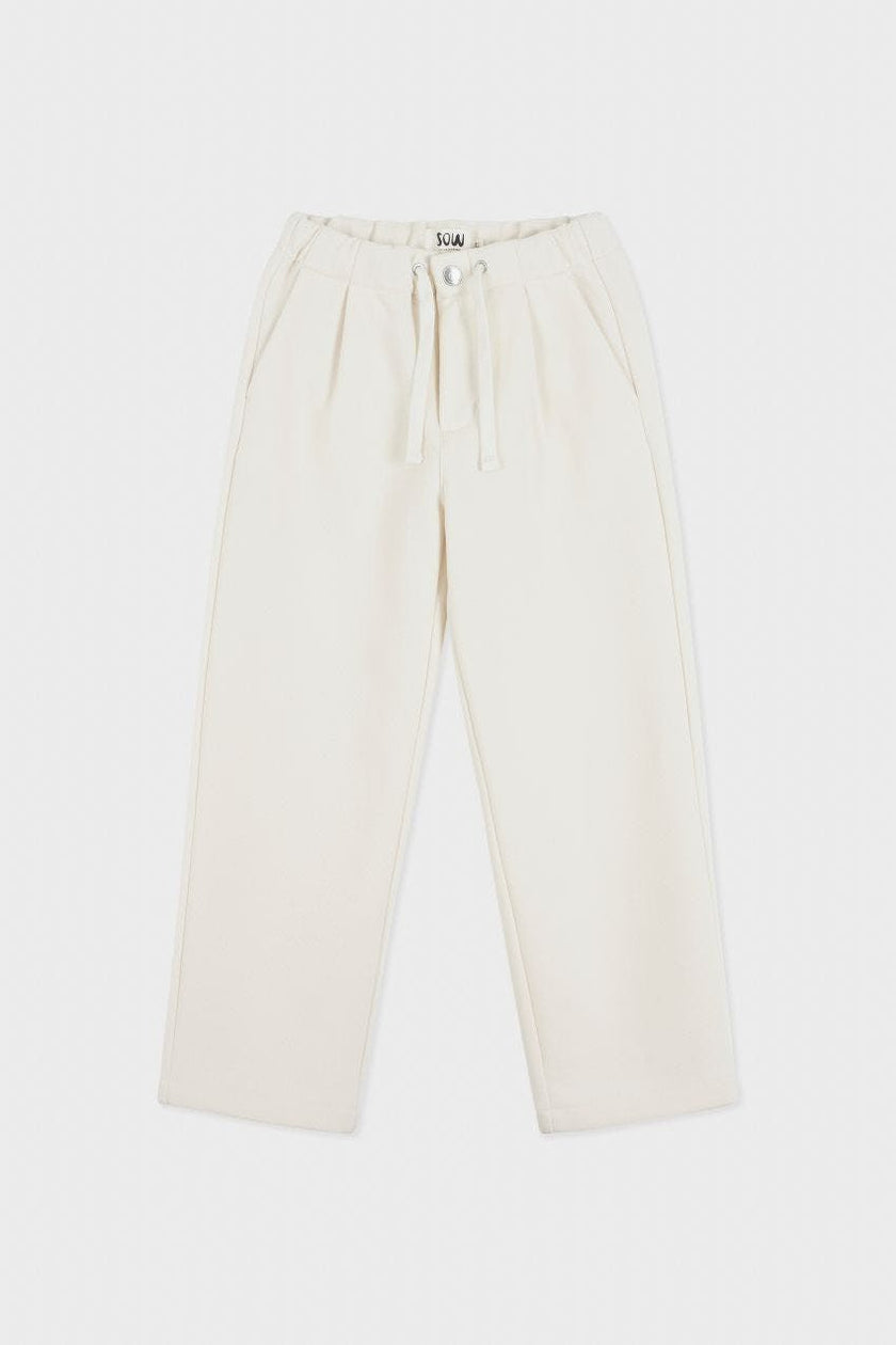 Organic Cotton Recycled Polyester Pleated Pant