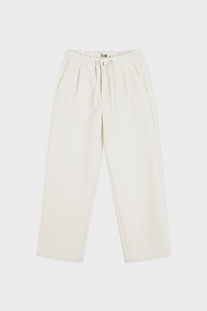 Organic Cotton Recycled Polyester Pleated Pant