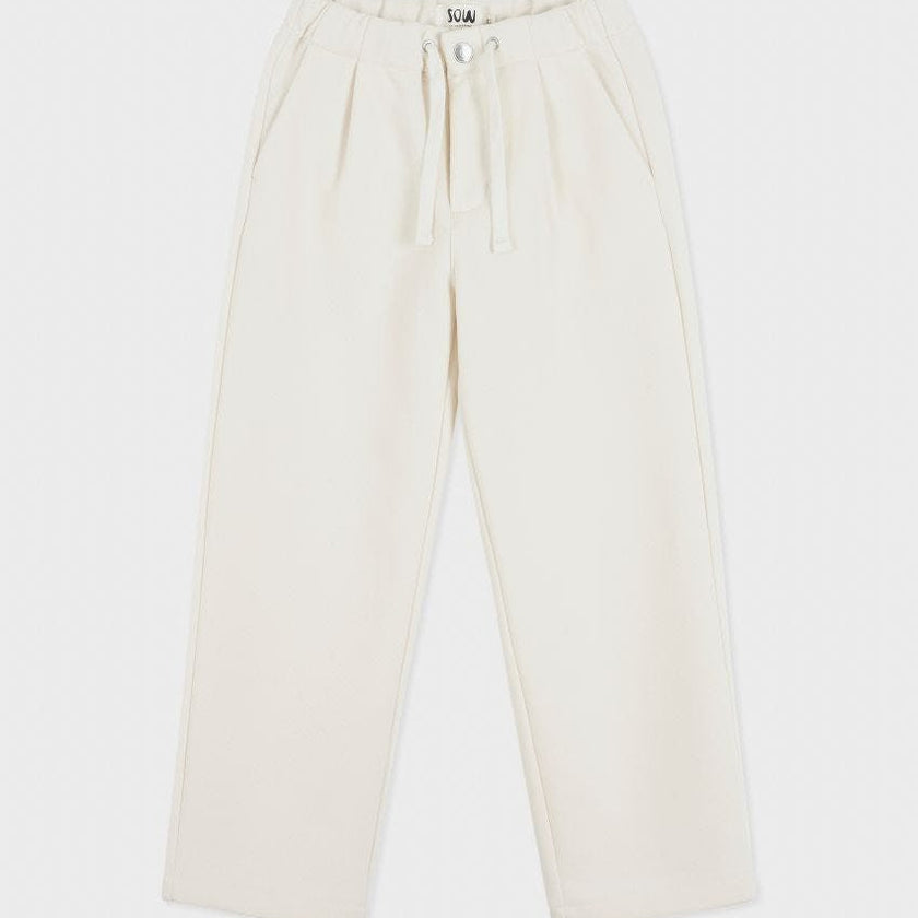 Organic Cotton Recycled Polyester Pleated Pant