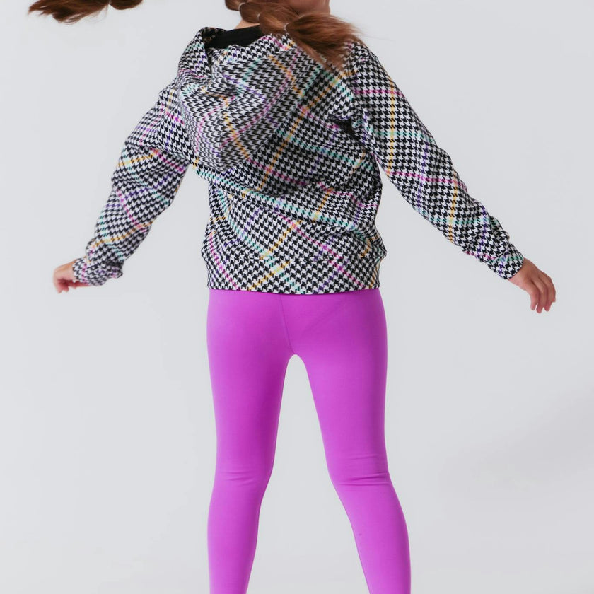 Girls Oversized Drop Shoulder Full-Zip Hoodie