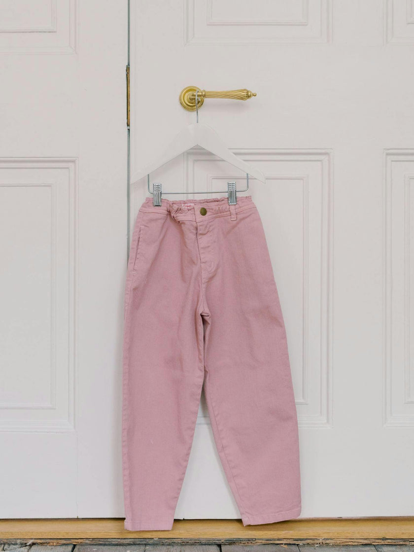Pink Tierra Girl Barrel Jeans