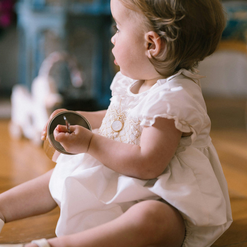 Colombe Gold Silk Ceremony Baby Bubble