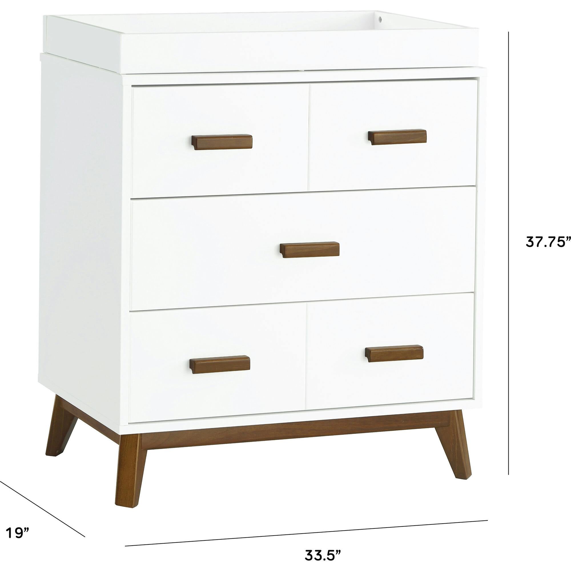 Scoot 3-Drawer Changer Dresser with Removable Changing Tray