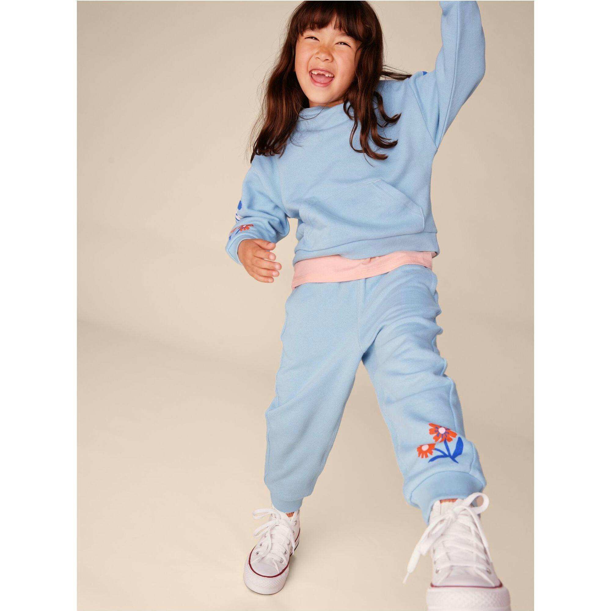 Going Places Elastic Waist Drawstring Pocket Joggers, Blue
