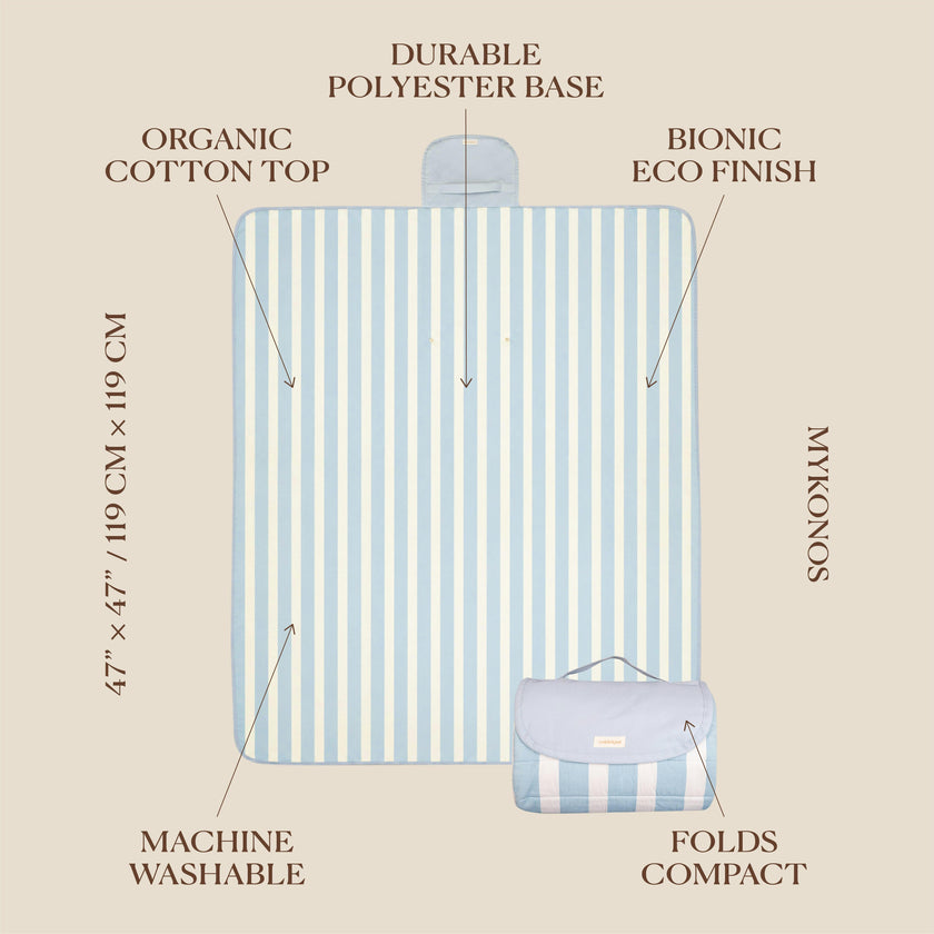 Portable Wander Grande Playmat | Mykonos | Toddlekind