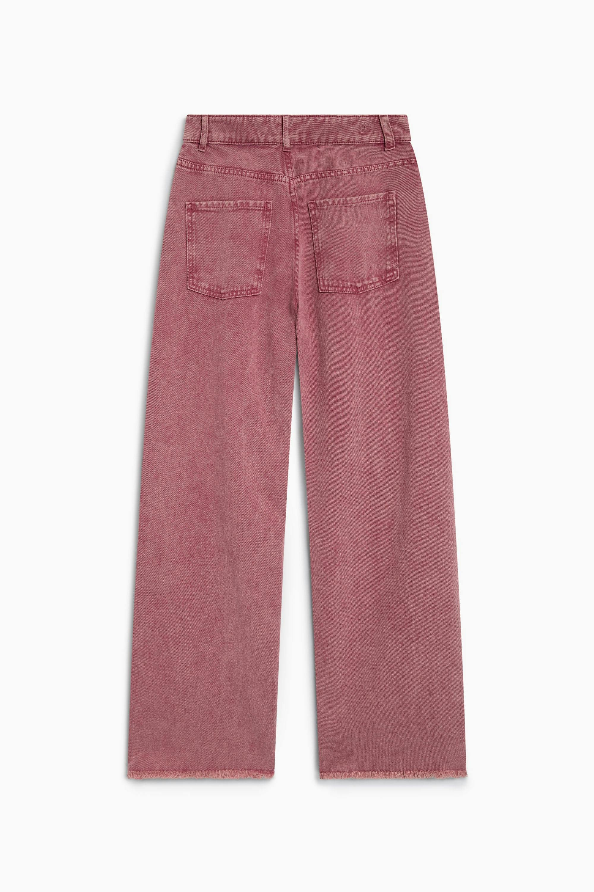 TNS Denim Woman Wide Leg Trouser Rumba Red