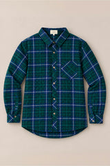 Mens John Shirt in Emerald Plaid