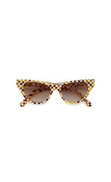 Suzy Sunglasses in Tortoise Checker