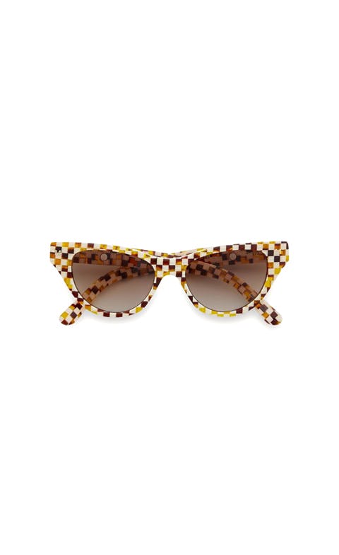 Suzy Sunglasses in Tortoise Checker