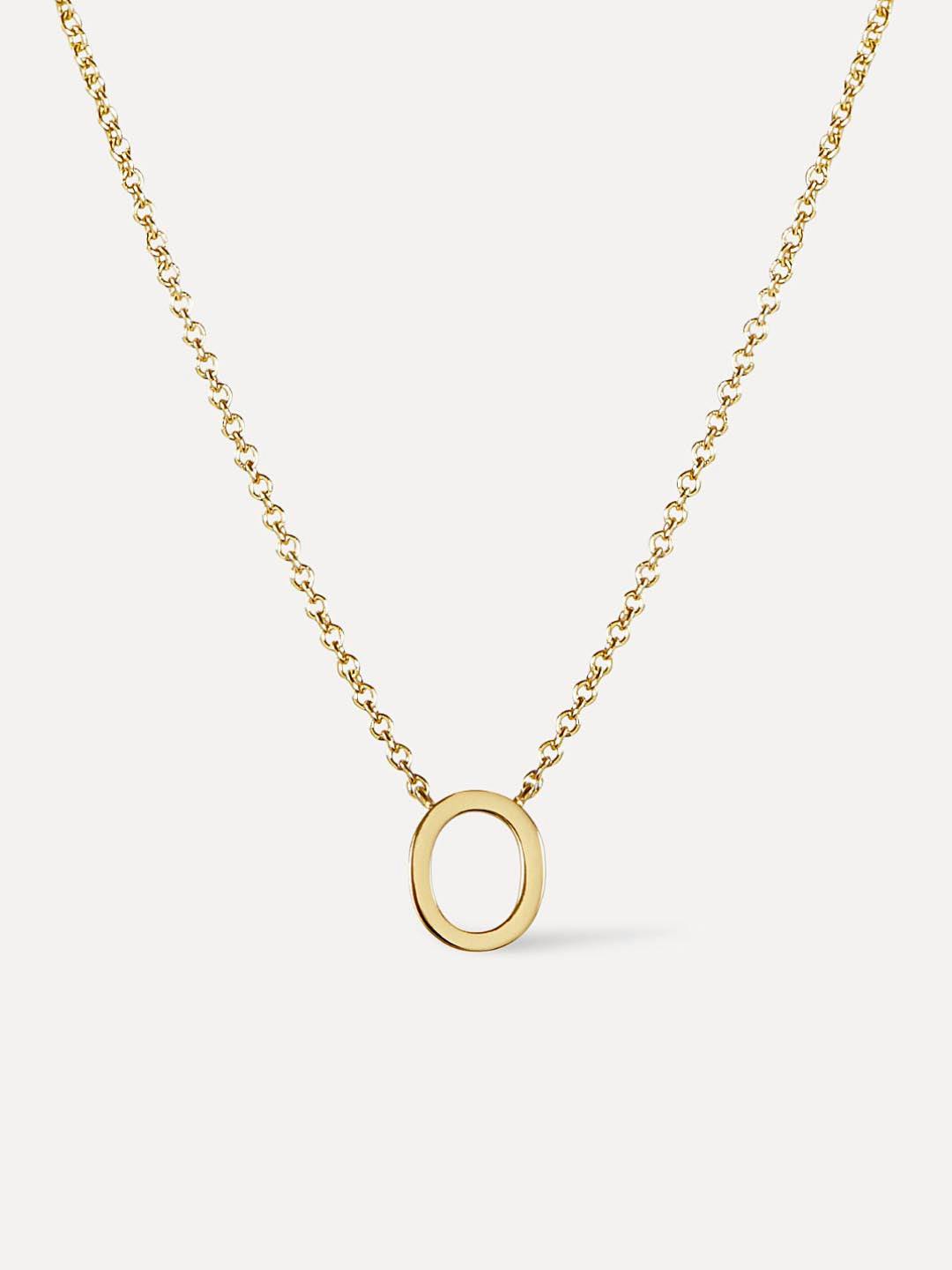 Gold Initial Necklace - Letter Necklace