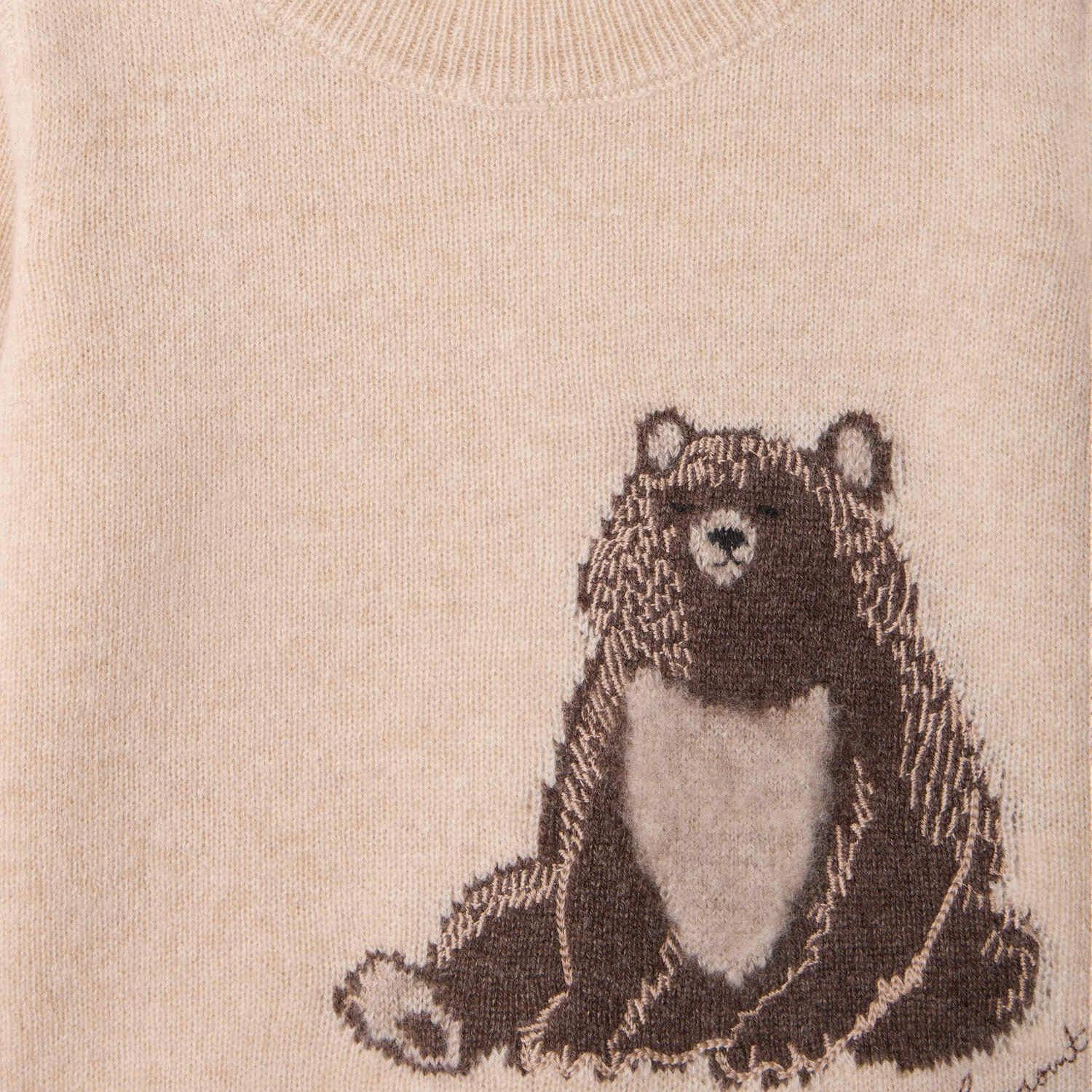 BONPOINT Almire Teddy Pullover - Beige Chine