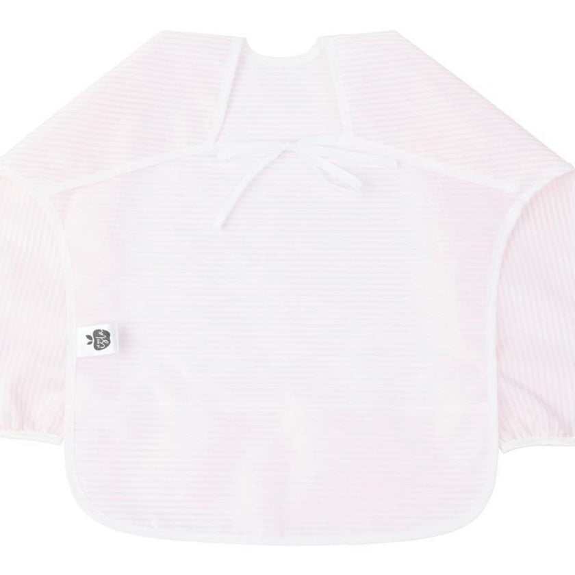 The Cover Everything Bib in Pink Stripe