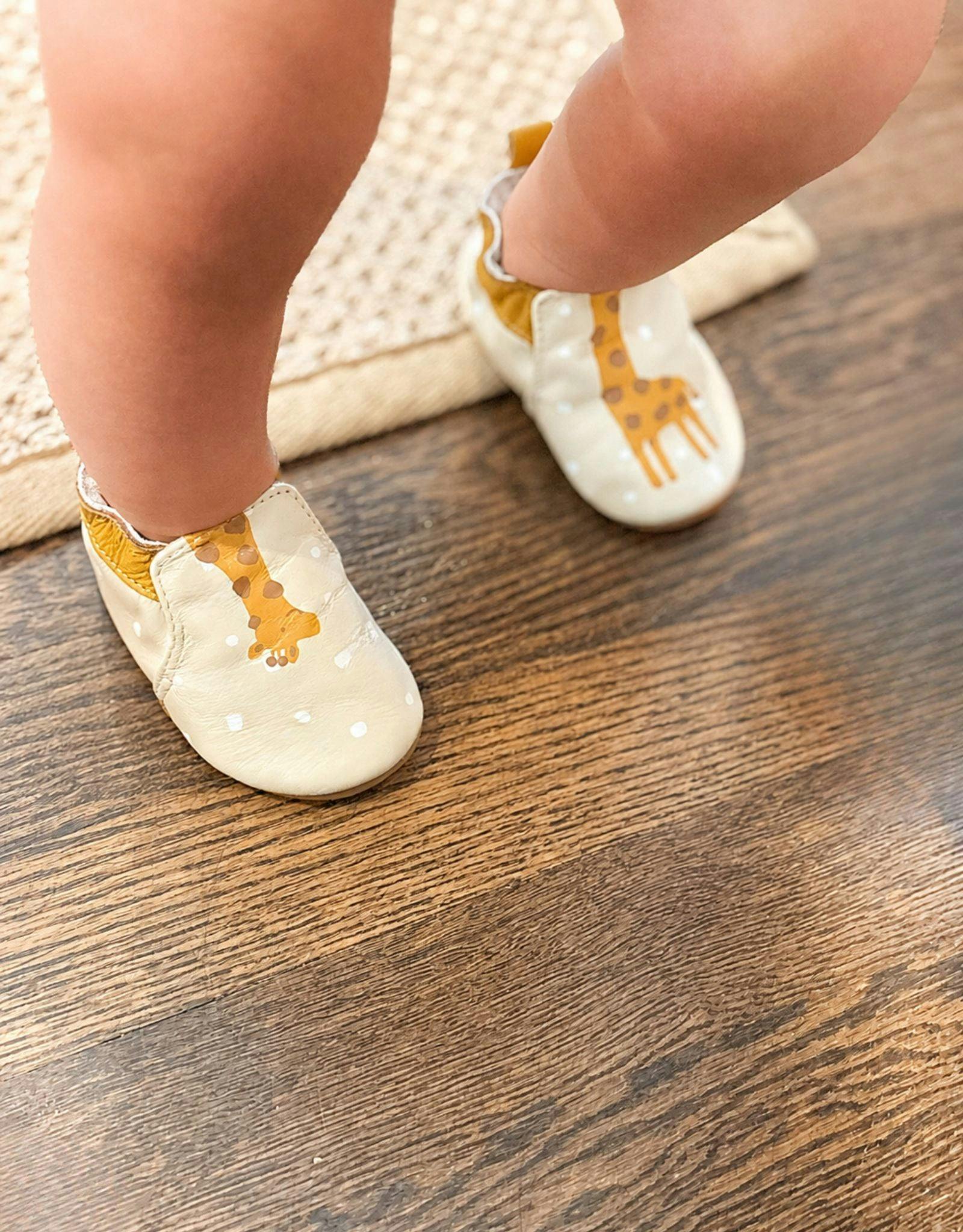 Spotted A Cutie Soft Soles in Beige