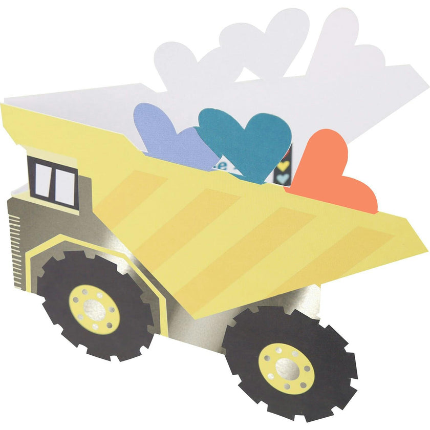 Truck Kids Valentine'S Cards & Stickers Set