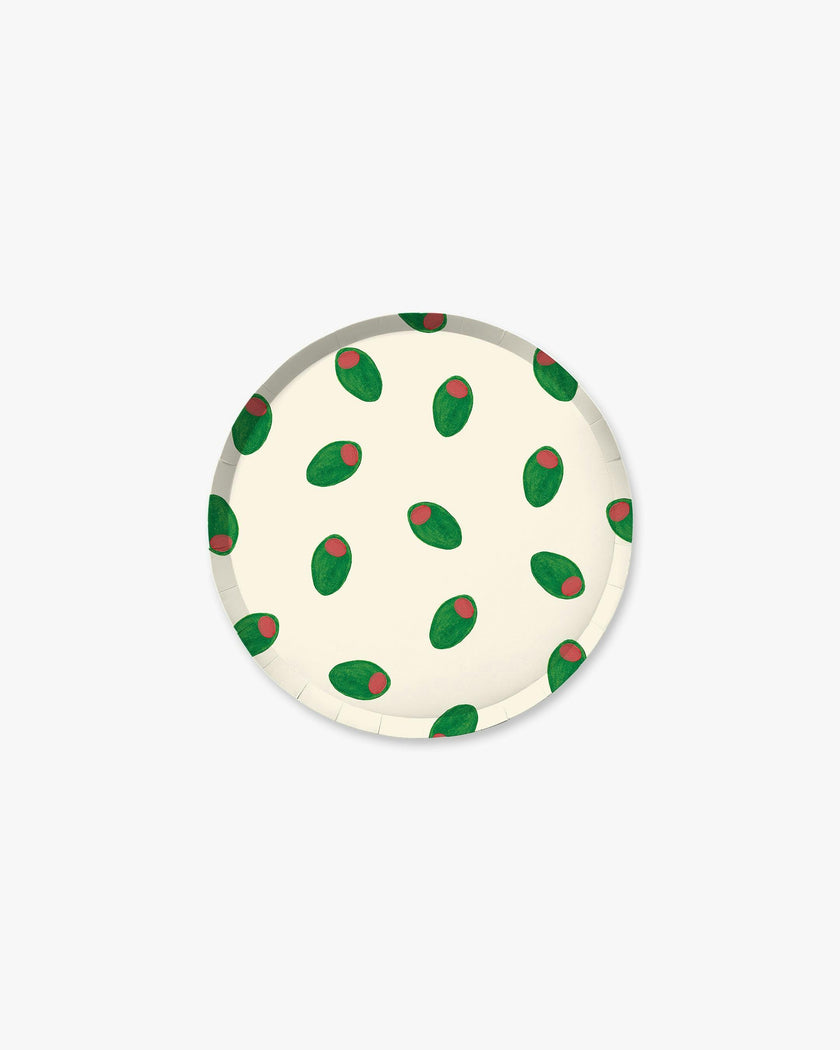 Olivette Hors d'Oeuvres Plate Set - Green Olive