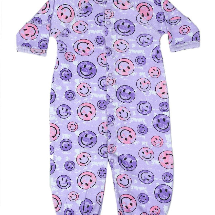 Baby Converter Gown - Tie Dye Smiley