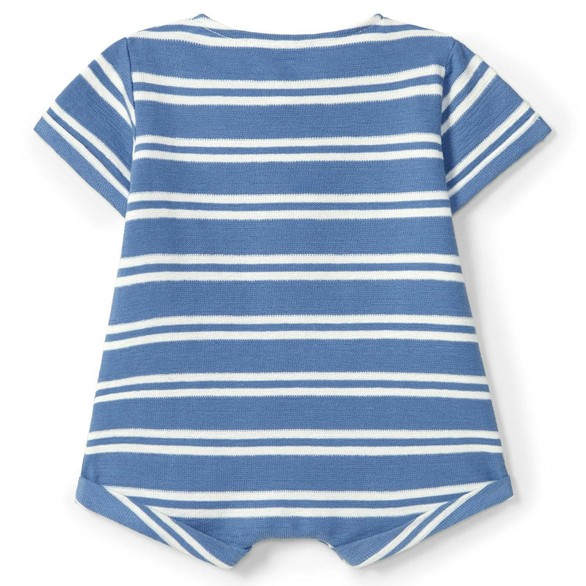LARANJINHA Striped Sailor Shortie - Blue